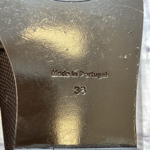 COS Brown Reptile Skin Loafers - Picture 3 of 5